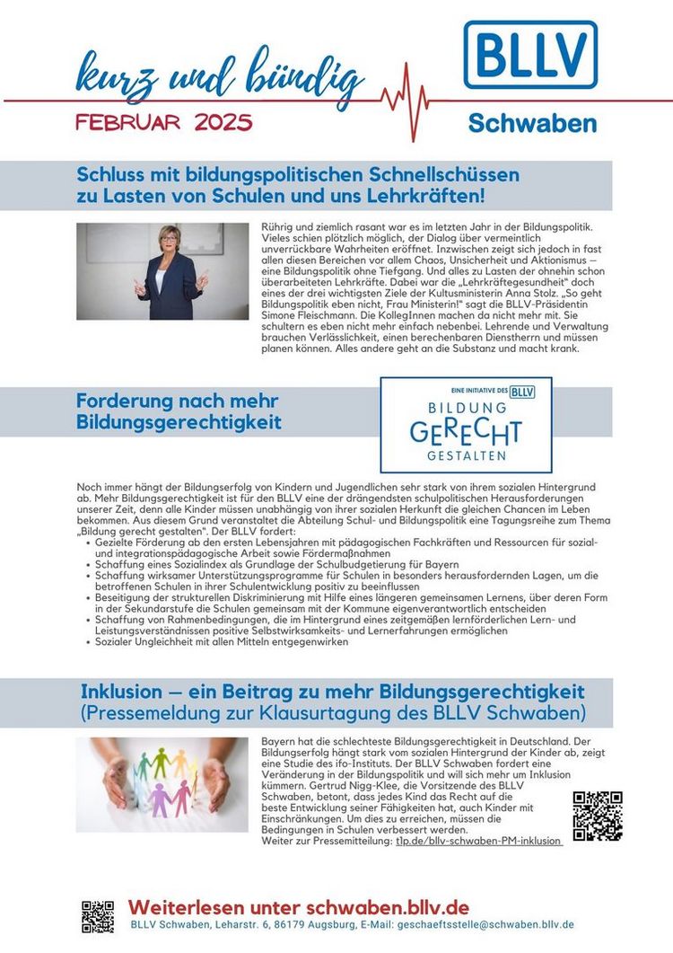 kurz & bündig Februar