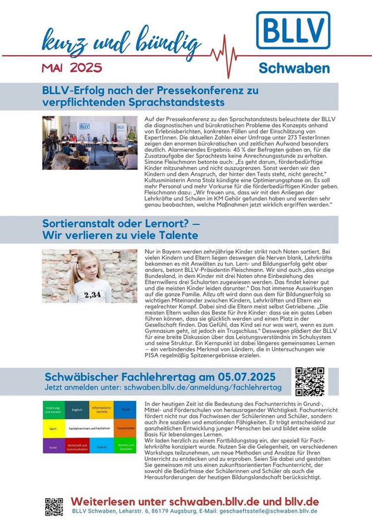 kurz & bündig Mai